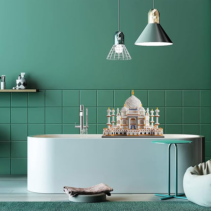 Micro Mini Blocks Architecture Taj Mahal Building Set Landmarks Collection Model Kits Idea Toys Present for Adults and Kids Age of 14+ 3950 PCS