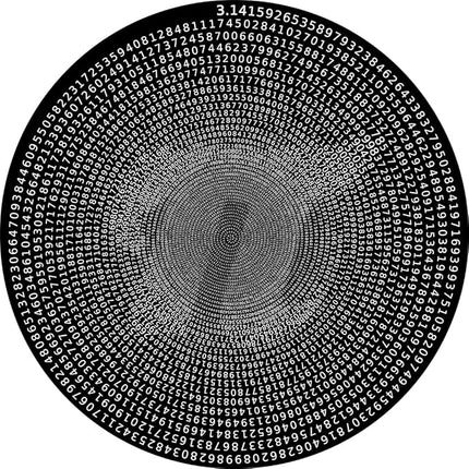 Bgraamiens Puzzle -π Day Puzzle The Mystical π Puzzle Hard Unique Round Numbers Puzzle for Adults (π in Black and White)