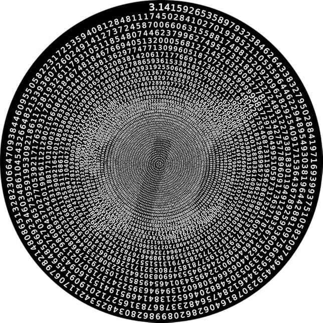 Bgraamiens Puzzle -π Day Puzzle The Mystical π Puzzle Hard Unique Round Numbers Puzzle for Adults (π in Black and White)