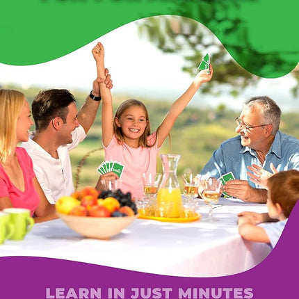 Card Game - Fast-Paced Kids and Family Games for Ages 4 and Up - Fun Card Game for Birthdays, Classroom, Camping, Game Night & Friends - Easy to Play, 2 to 6 Players, 15 Minutes Playtime