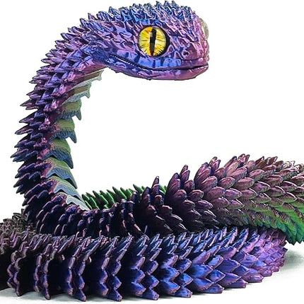 24in 3D Printed Snake Toys, Flexible 3D Printed Animal, Fidget ADHD Snake Toys, Perfect Desk Pet for Animal Collectors, Halloween Decor, Christmas Toy 2025