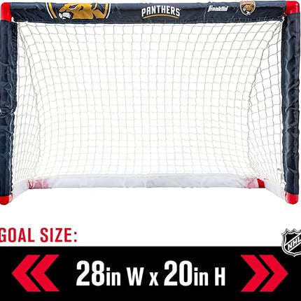 Franklin Sports NHL Mini Hockey Set - Kids Indoor Knee Hockey Goal, Ball, + 2 Stick Combo - Youth Team Indoor Toy Set - Official - Ages 3+