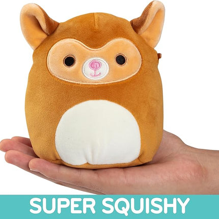 Squishmallows Original 5-Inch Zaine The Lemur - Official Jazwares Plush - Collectible Soft & Squishy Mini Little Stuffed Animal Toy - Gift for Kids, Girls & Boys