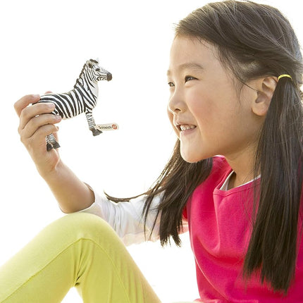 Schleich Wild Life, Animal Figurine, Animal Toys for Boys and Girls 3-8 Years Old, Zebra Foal, Ages 3+