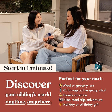 Siblings are Human | 140 Conversation Cards to Help Deepen Sibling Relationships | Card Game for Bonding & Communication | Therapy for Adults