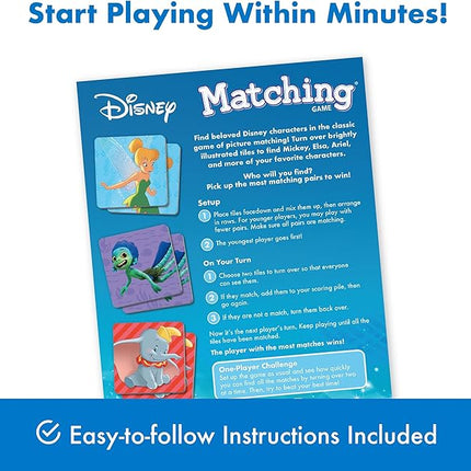 Wonder Forge Disney Matching Game - Fun Memory Game for Boys & Girls Ages 3 and Older - Featuring Classic Disney Characters - Preschool Learning Toy
