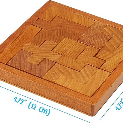 Wooden Brain Teaser Puzzles for Kids Children & Adults. New Level of Challenge for Those who Love Good Mental Workout