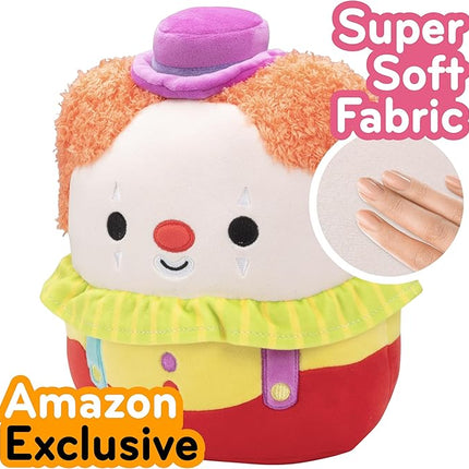 Squishmallows Original 8-Inch Bimbi The Clown - Official Jazwares Plush - Collectible Soft & Squishy Clown Stuffed Animal Toy - Add to Your Squad - Gift for Kids, Girls & Boys