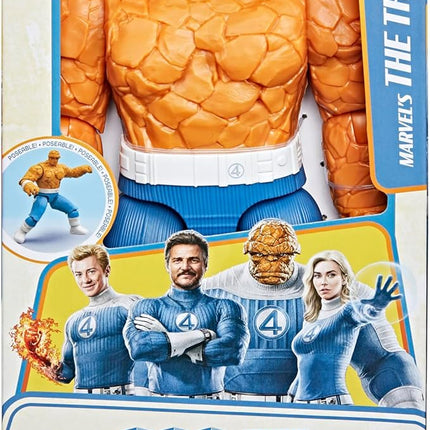 FANTASTIC FOUR Marvel Studios Titan Hero Series The First Steps Marvel’s The Thing Action Figure, 12-Inch-Scale (30 cm) Super Hero Figures & Toys, 4+