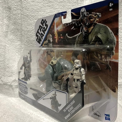 Star Wars Hasbro Mission Fleet Expedition Class The Mandalorian, Blurrg, Remnant Stormtrooper Toys, Battle of The Wasteland