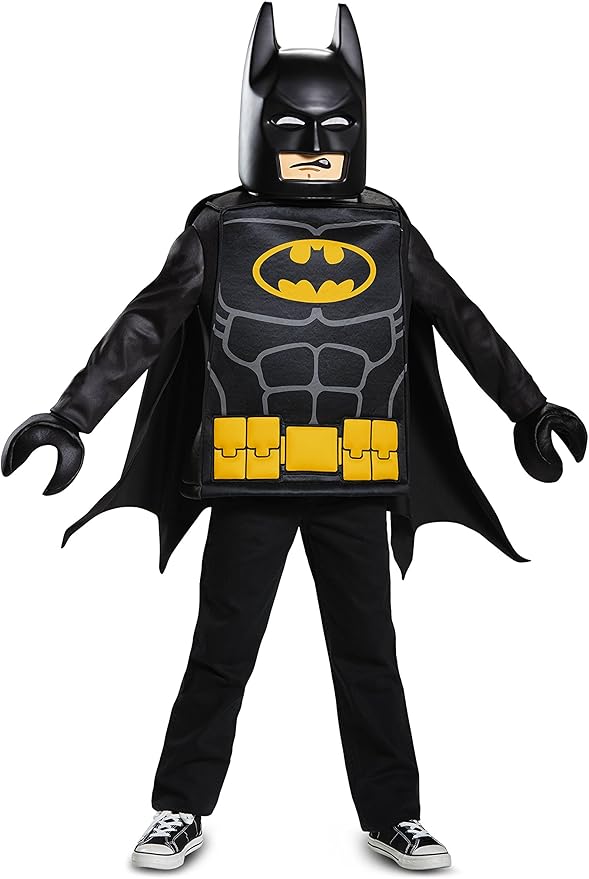 Batman Lego Movie Classic Costume, Black, Medium (7-8)