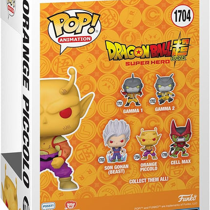 Funko Pop Animation: Dragon Ball Super: Super Hero - Orange Piccolo - Collectable Vinyl Figure - Gift Idea - Official Merchandise - Toys for Kids & Adults - Anime Fans - Model Figure for Collectors