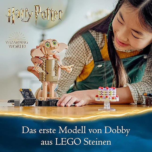 LEGO Harry Potter Dobby The House Elf Set - Easter Gifts for Children and All Fans from 8 Years - Movable Iconic Figure - Toy - Bedroom Accessory & Decoration - Character Collection - 76421