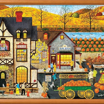 MasterPieces 500 Piece EZ Grip Jigsaw Puzzle for Adults, Family, or Youths - Harvest Street Party - 19.25"x26.75"