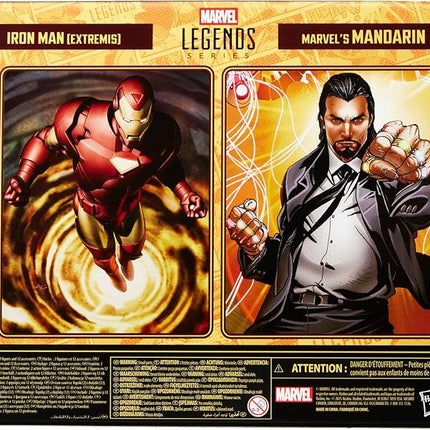 Marvel Legends Series Iron Man (Extremis) & Marvel’s Mandarin, Avengers Comics Collectible 6-Inch Action Figures (Amazon Exclusive)