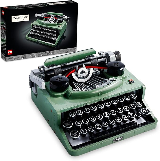 LEGO Ideas Typewriter 21327 Building Set for Adults, Collectible Retro Display Model, Creative Hobbies Unique Gift Idea