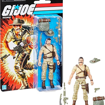 G.I. Joe Classified Series Retro Cardback Recondo, Collectible 6-Inch Action Figure with 7 Accessories