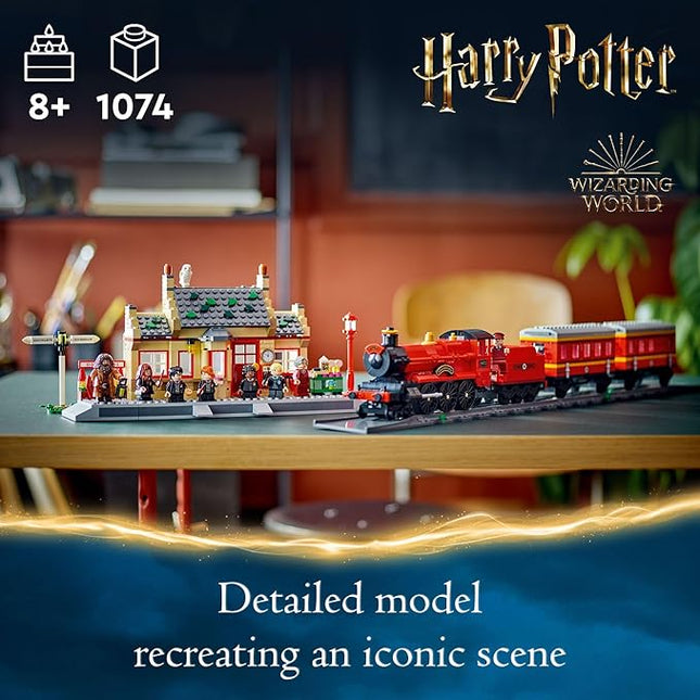 LEGO Harry Potter Hogwarts Express & Hogsmeade Station Building Toy - Pretend Play and Display Decor for Boys & Girls, Ages 8+ - Gift Idea for Birthdays - 76423