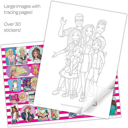 Bendon Barbie 48-Page Color and Trace Coloring and Activity Book 49750