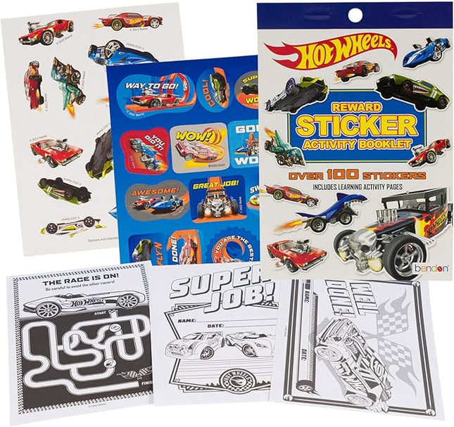Bendon Hot Wheels Over 100 Rewards Sticker Activity Booklet