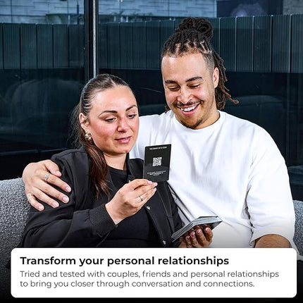 Conversation Cards by Steven Bartlett - 2nd Edition - Couples Card Game, Deep Question for Intimacy and Reconnection - Conversation Starters, Relationship & Date Night Cards