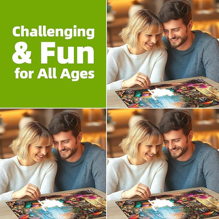 Blueforest 1000 Piece Jigsaw Puzzle for Adults - Whimsical Forest Living Room Magical Puzzle, Challenging Adult Puzzles with Vivid Art, Finished Size 27.5"x19.7"