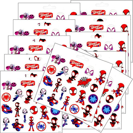 Spidey Stickers Party Favors Set Includes Spidey Party Sticker Sheets, Superhero Postcard Craft