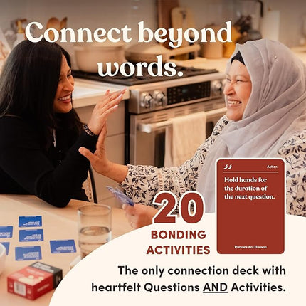 Parents Are Human, Relationship Cards, Get to Know Each Other Better, Parents, Families, Teens & Kids Relationship Building, Light & Deep Questions, 70 Questions & Activity Cards, English + Bangla