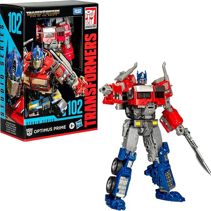 Transformers Toys Studio Series Voyager Class Transformers: Rise of the Beasts 102 Optimus Prime 6.5-inch Converting Action Figure, 8+
