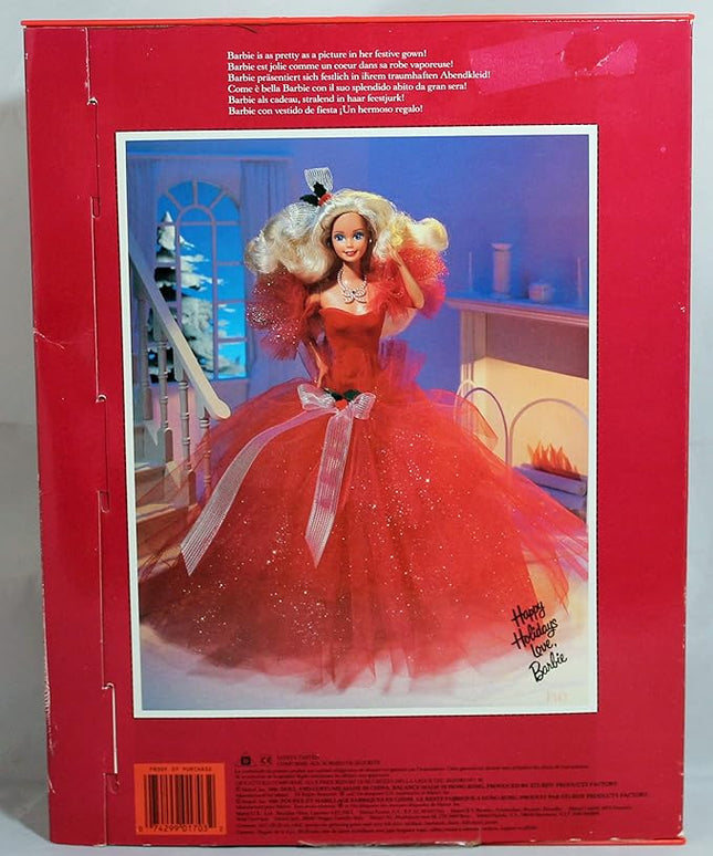 1988 HAPPY HOLIDAYS BARBIE - 1ST IN COLLECTIBLE SERIES by Mattel