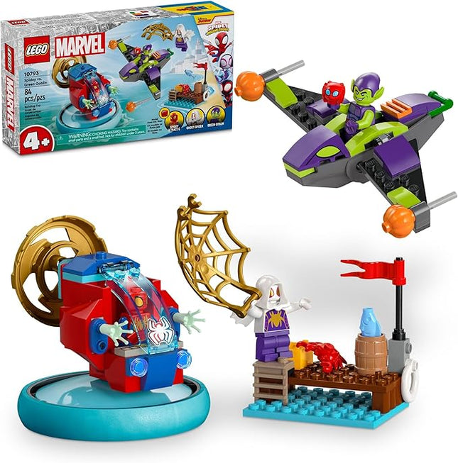 LEGO Marvel Spidey vs. Green Goblin, Super Hero Toy with Green Goblin Figure, Marvel Toy for Young Super Hero Fans, Spider-Man Toy for 4-6 Year Old Kids, 10793