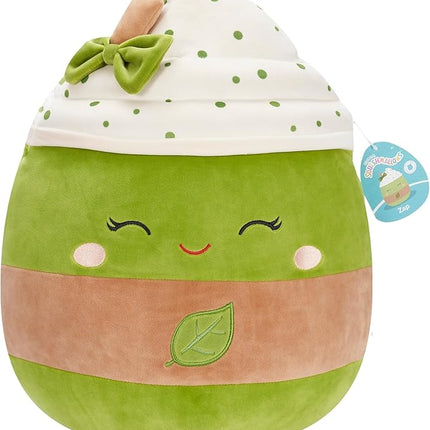 Squishmallows Original 16in Zap The Iced Matcha Latte – Official Jazwares Plush (Large)