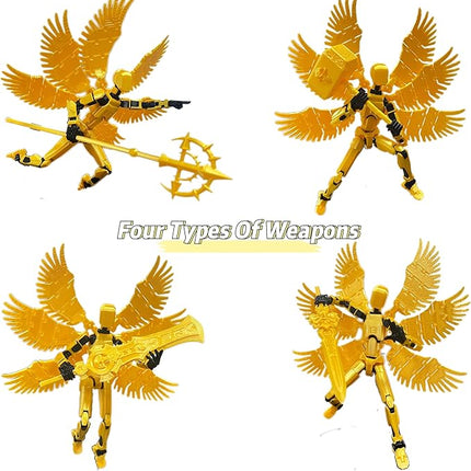 (Assembly Completed) T13 Action Figure Set,Titan 13 Robot Movable Action Figure,3D Printed T13 Articulated,Full Body Mechanical Doll,Christmas Birthday Gift for Kids Adult