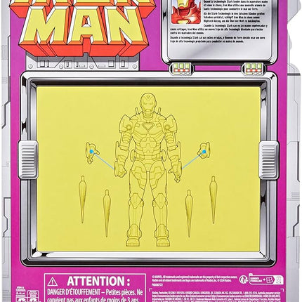 Marvel Legends Series Iron Man (Model 20), Iron Man Comics Collectible 6-Inch Action Figure, Retro-Inspired Blister Card