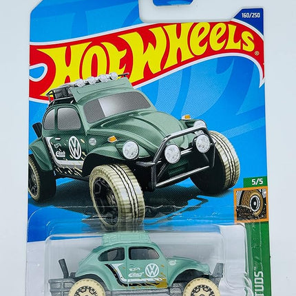 Hot Wheels 2022 - VOLKSWAGENs Baja Bug - Light Green - MUD Studs 5/5