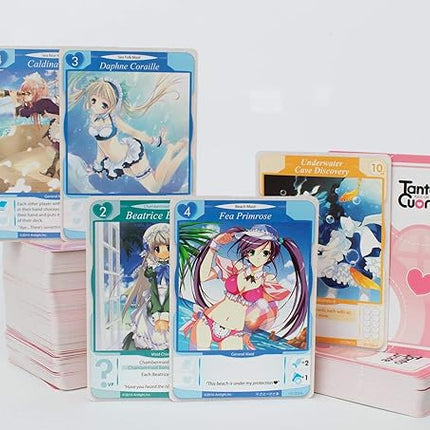 Japanime Games Tanto Cuore: Romantic Vacation | Deck-Building Card Game | Anime-Inspired Game and Arclight | Featuring Maids and Butlers, 2-4 Players | Maid Café Theme