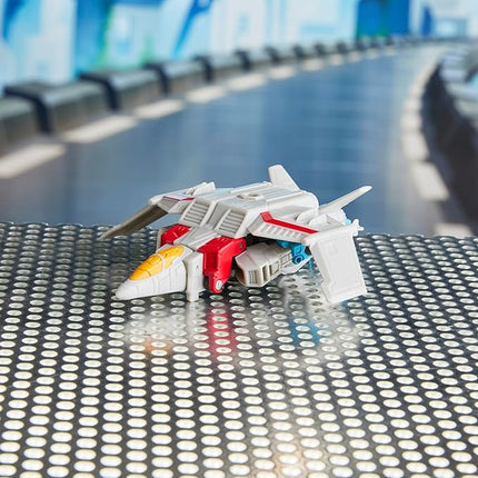 Transformers CYBERWORLD Starscream Cyber Changers 4-Inch Action Figure, Quick Change to Jet Mode, Robot Toys for Boys and Girls 6 and Up