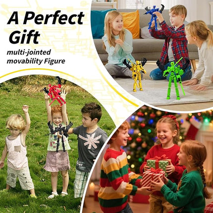 8Inch T13 Action Figure Assembly Completed,3D Printed Multi-Jointed Movable Toy Nova 13 Action Figures Desktop Decorations for Game Lovers Toy (Yellow)