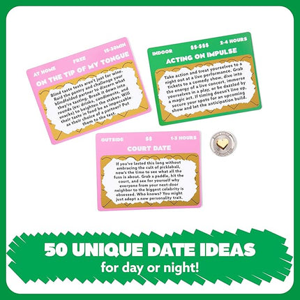 Date Night Scratch-Off Cards by Relatable – Valentine’s Day Gift for Her, Fun Date Night Ideas for Couples, Romantic Couples Gift with 50 Scratch Cards