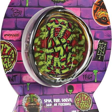 Spin Flip Puzzle: TMNT Pizza Time, 12 Rings, 3D Puzzle, Challenging, Fun, Interactive Brain Teaser for Kids and Adults, Stimulates Creativity