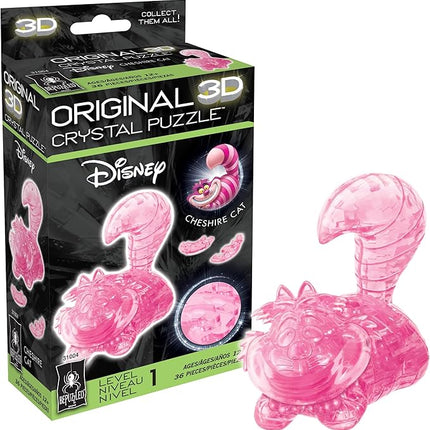 BePuzzled, Disney Cheshire Cat Original 3D Crystal Puzzle, Perfect for Puzzlers Ages 12 and Up, Challenging to Complete and Beautiful to Display, Collect Them All