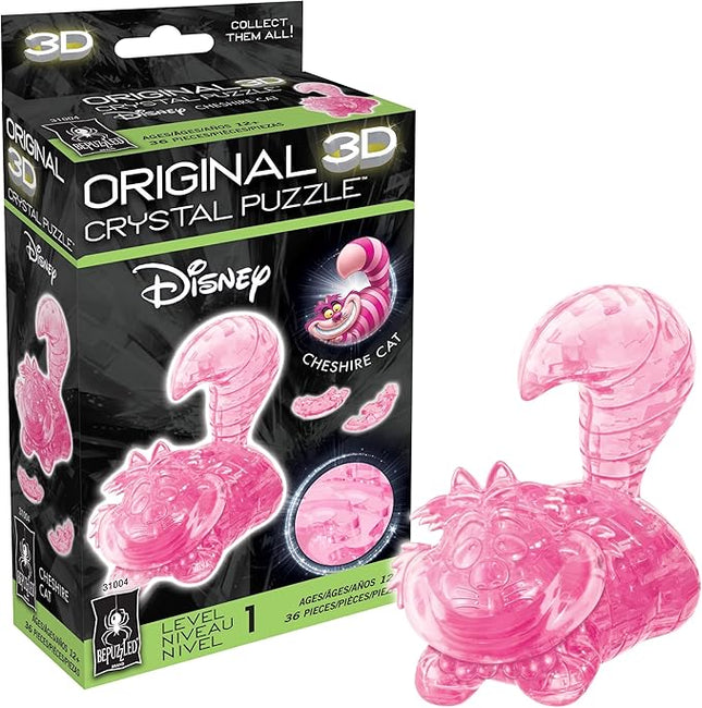 BePuzzled, Disney Cheshire Cat Original 3D Crystal Puzzle, Perfect for Puzzlers Ages 12 and Up, Challenging to Complete and Beautiful to Display, Collect Them All