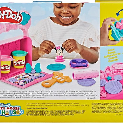 Play-Doh Disney Junior Mickey Mouse Clubhouse, On-The-Go Bakery Playset with Minnie Mouse, Play Food Preschool Toys, Arts & Crafts Gifts for Kids 2+