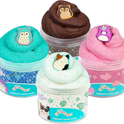 Original Squishmallows Premium Cloud Slime - 4-Pack Scented Slimes