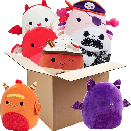 Squishmallows Mystery 10-Inch 3-Squish 2025 Halloween Themed Value Pack - Get Three Large Sized Jazwares 10" Spooky Plush for Less - Soft & Squishy Stuffed Animal Toy for Kids, Girls & Boys