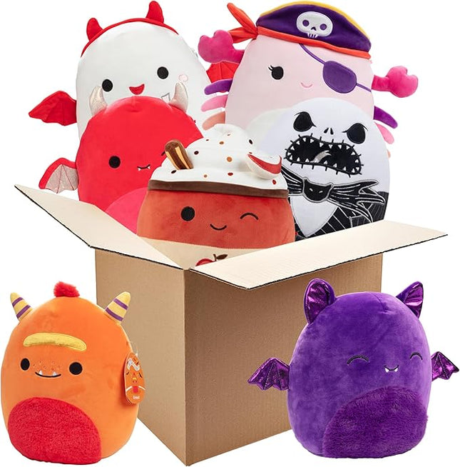 Squishmallows Mystery 10-Inch 3-Squish 2025 Halloween Themed Value Pack - Get Three Large Sized Jazwares 10" Spooky Plush for Less - Soft & Squishy Stuffed Animal Toy for Kids, Girls & Boys