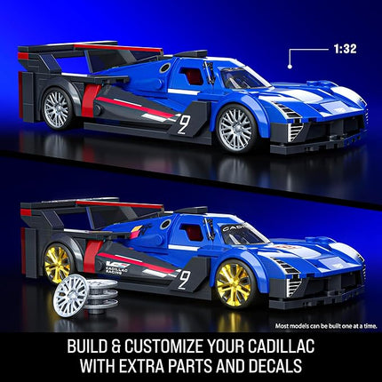 Hot Wheels Speed Series Building Set, Cadillac Project GTP Hypercar with 236 Pieces, Realistic Details and Custom Decals, Adult Collectors and Kids Ages 10+