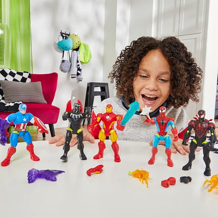 Spider-Man Marvel MixMashers Miles Morales Custom Mix-and-Match Action Figure & Accessories, 5-Inch-Scale Super Hero Toys for Kids Ages 4+