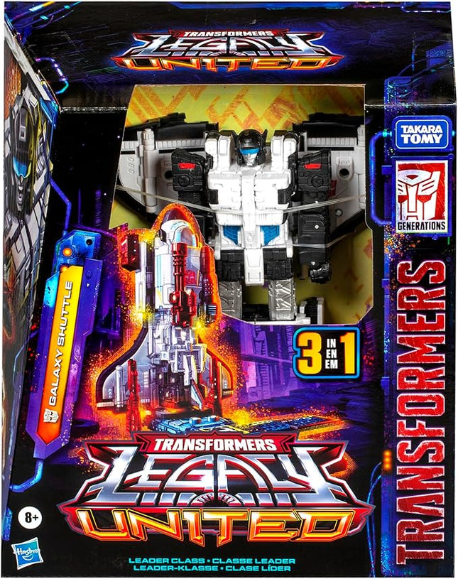 Transformers Legacy United Leader Class Galaxy Shuttle, 7.5-inch Converting Action Figure, for Boys and Girls Ages 8+