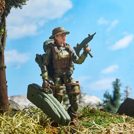 G.I. Joe Classified Series 60th Anniversary Action Marine - Sniper, Collectible 6 Inch Action Figure with Ghillie Suit and 19 Accessories